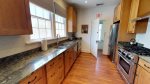 Large kitchen with updated appliances 